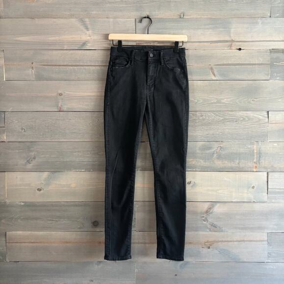 MOTHER | High-Waisted Looker Black Wash: Not Guilty Cut#604962 Size 25 - Picture 1 of 13